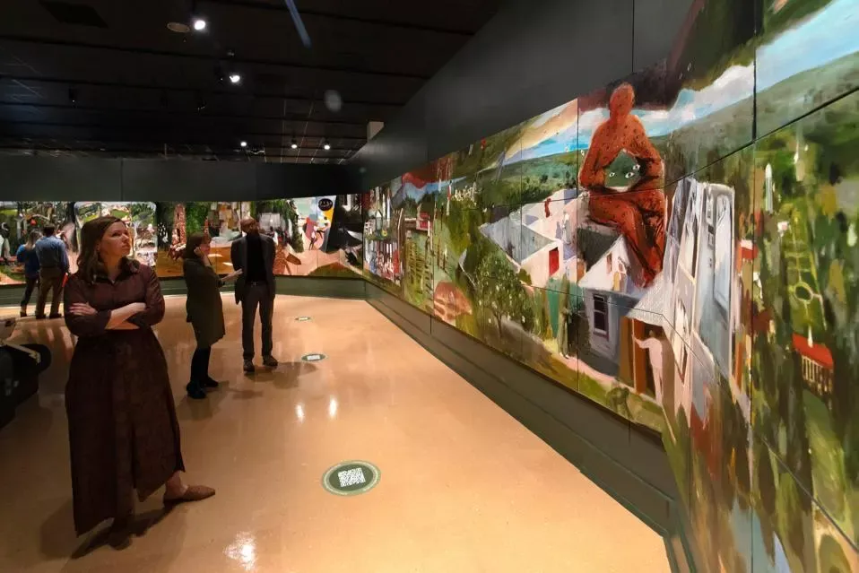 What Became of Dr. Smith people looking at exhibition